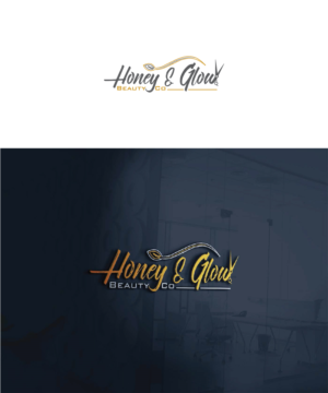 Logo Design by Deziners Zone for Honey & Glow Beauty Co. | Design: #28167333