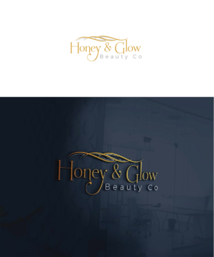 Logo Design by Deziners Zone for Honey & Glow Beauty Co. | Design: #28167336