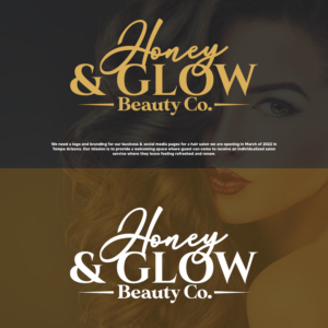 Logo Design by ShannonH™ for Honey & Glow Beauty Co. | Design: #28171141