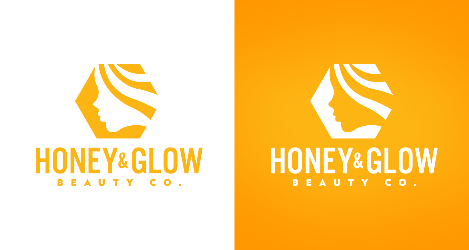 Logo Design by Luke Smith 2 for Honey & Glow Beauty Co. | Design #28166899