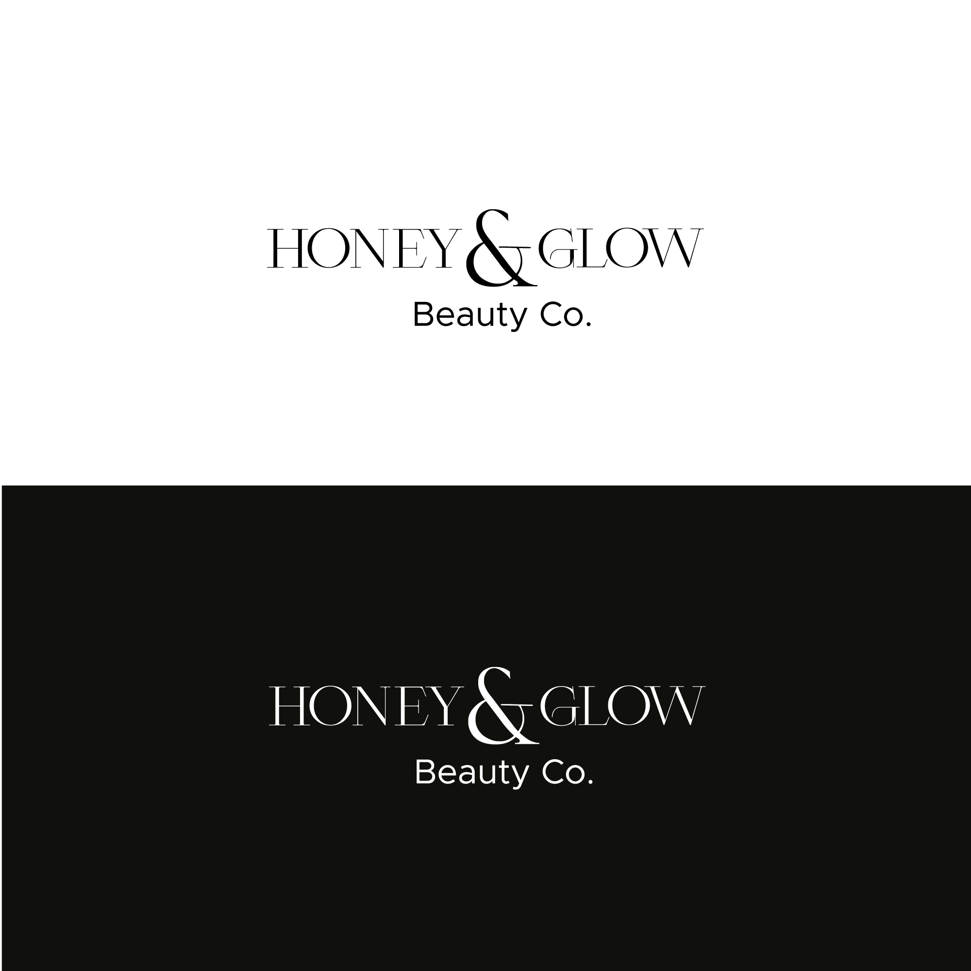 Diseño de Logo por Zak deZign para Honey & Glow Beauty Co. | Diseño #28164679