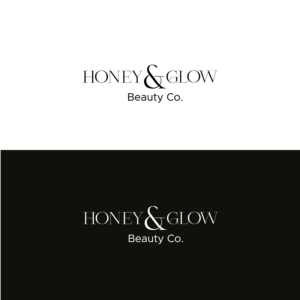 Logo Design by Zak deZign for Honey & Glow Beauty Co. | Design: #28164679