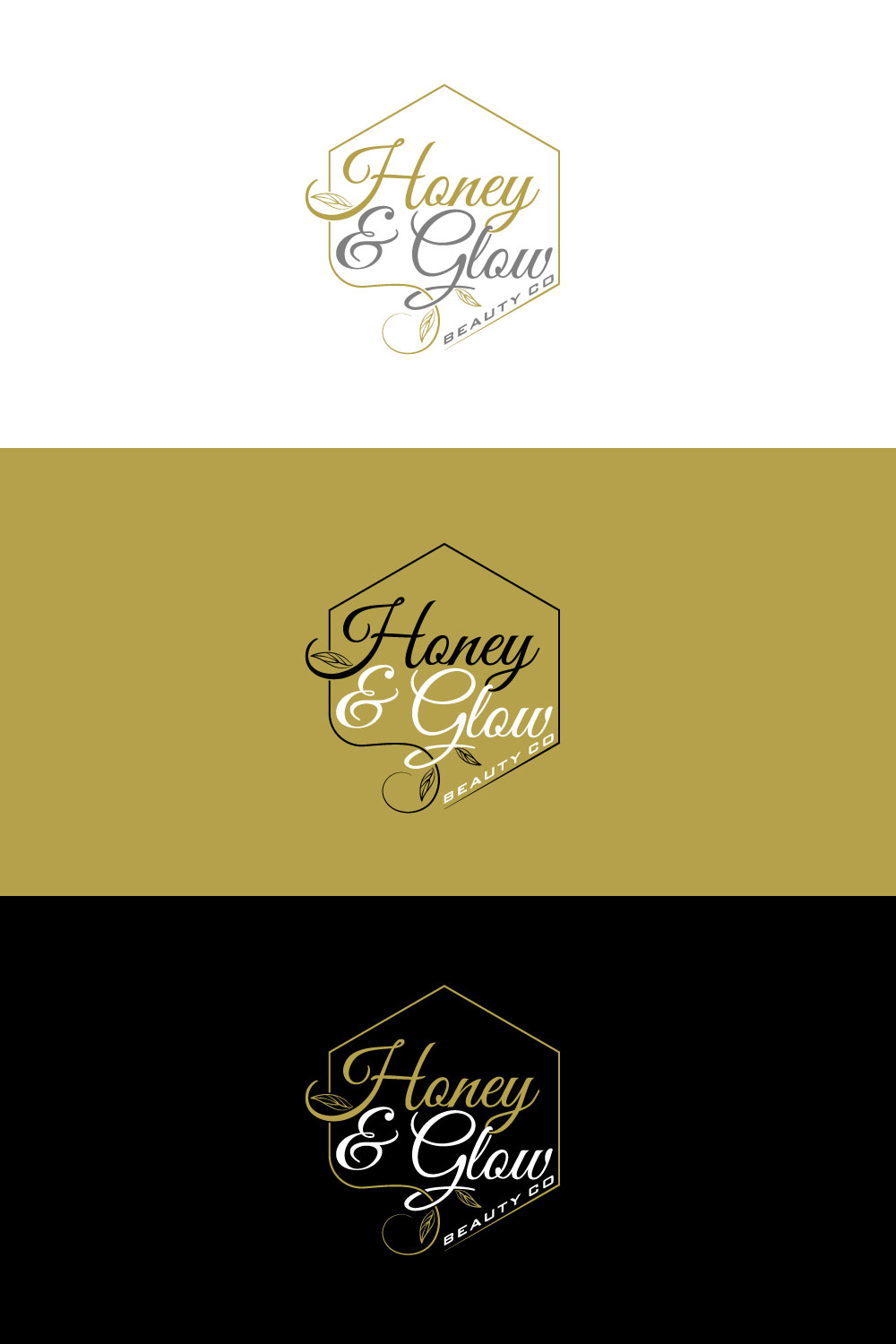 Diseño de Logo por Trident para Honey & Glow Beauty Co. | Diseño #28166604