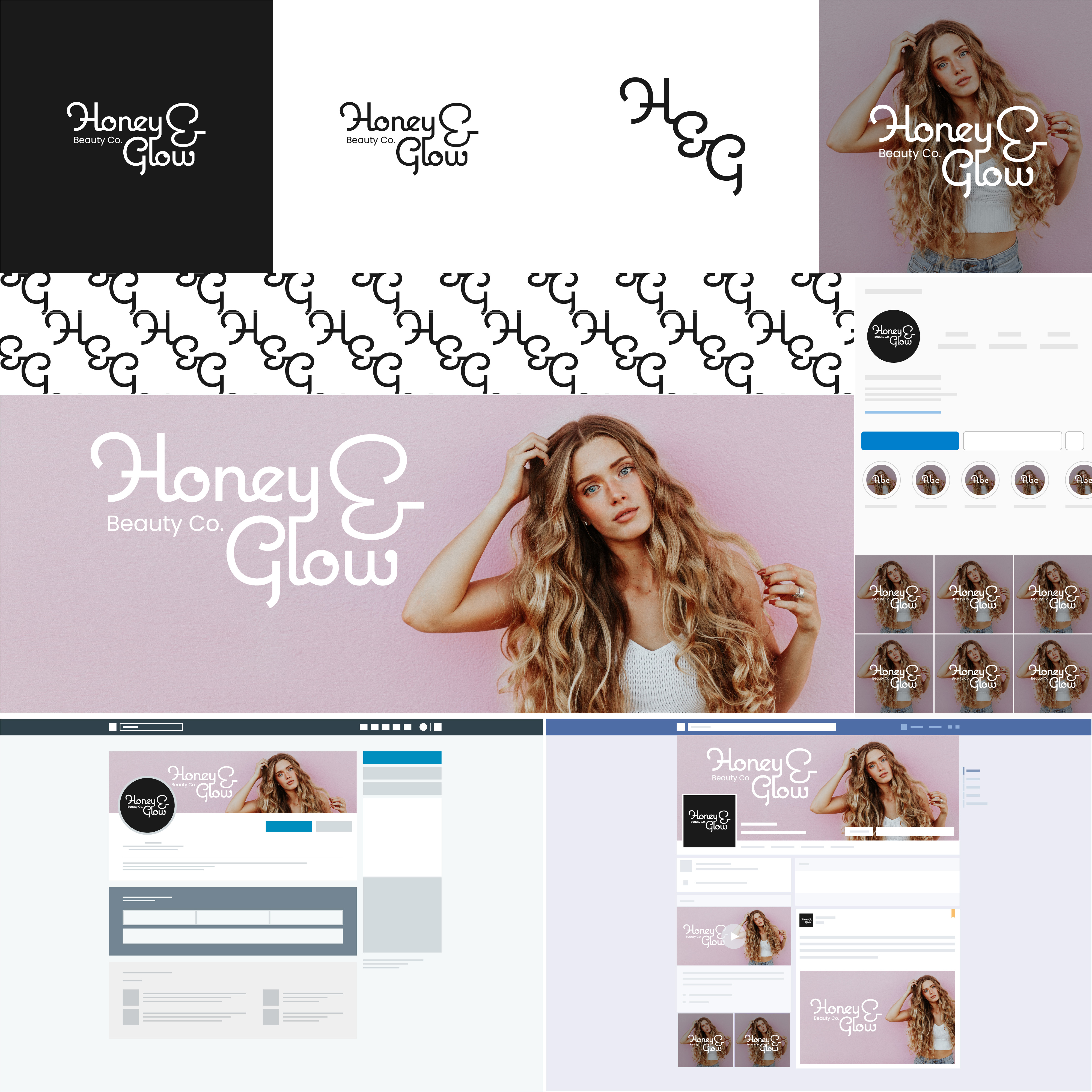 Diseño de Logo por Bastinian para Honey & Glow Beauty Co. | Diseño #28169368