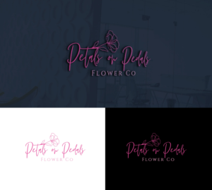 Logo Design by RRR Design for Petals on Pedals Flower Co | Design: #28169710