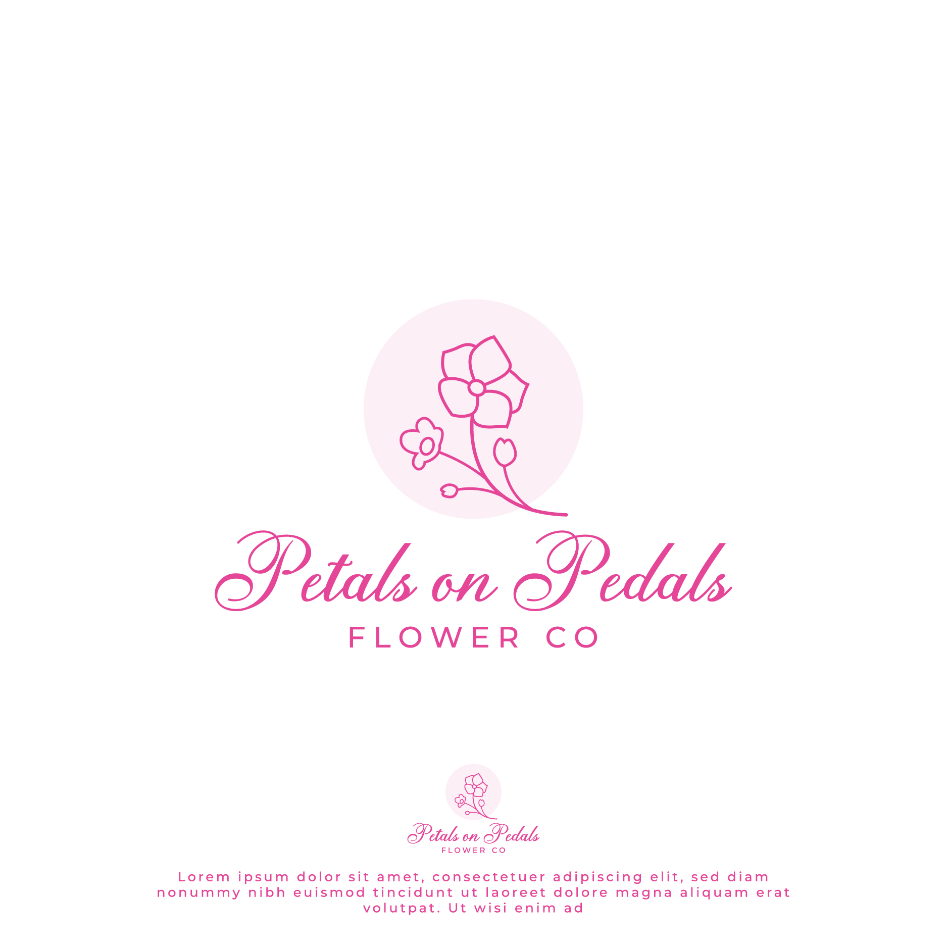 Diseño de Logo por creative.bugs para Petals on Pedals Flower Co | Diseño #28169036