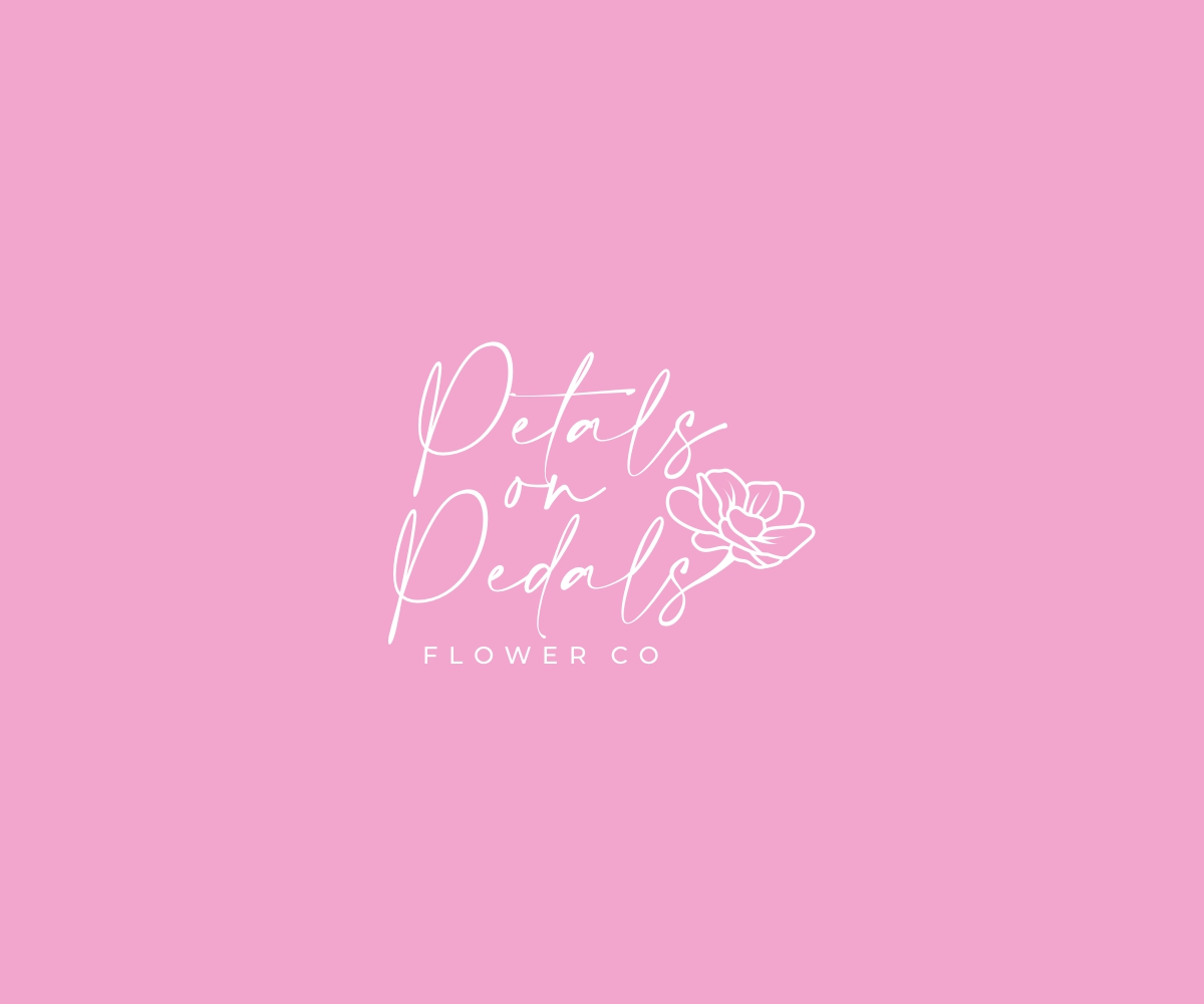 Logo Design by ecorokerz for Petals on Pedals Flower Co | Design #28166147