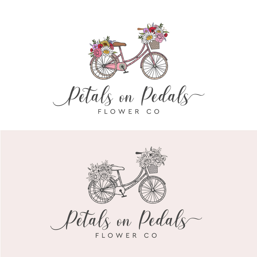Diseño de Logo por Cactus Designs para Petals on Pedals Flower Co | Diseño #28183874