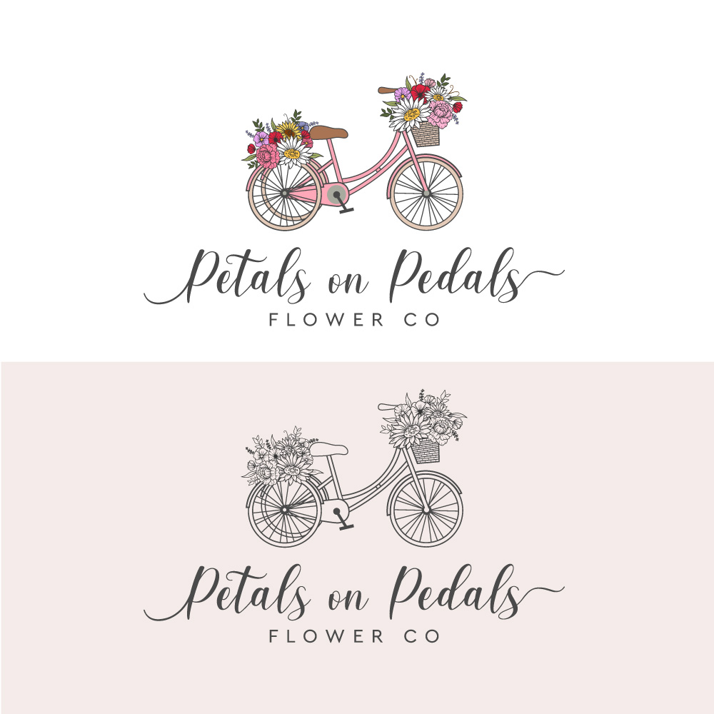Logo Design by Amethystica for Petals on Pedals Flower Co | Design #28185522