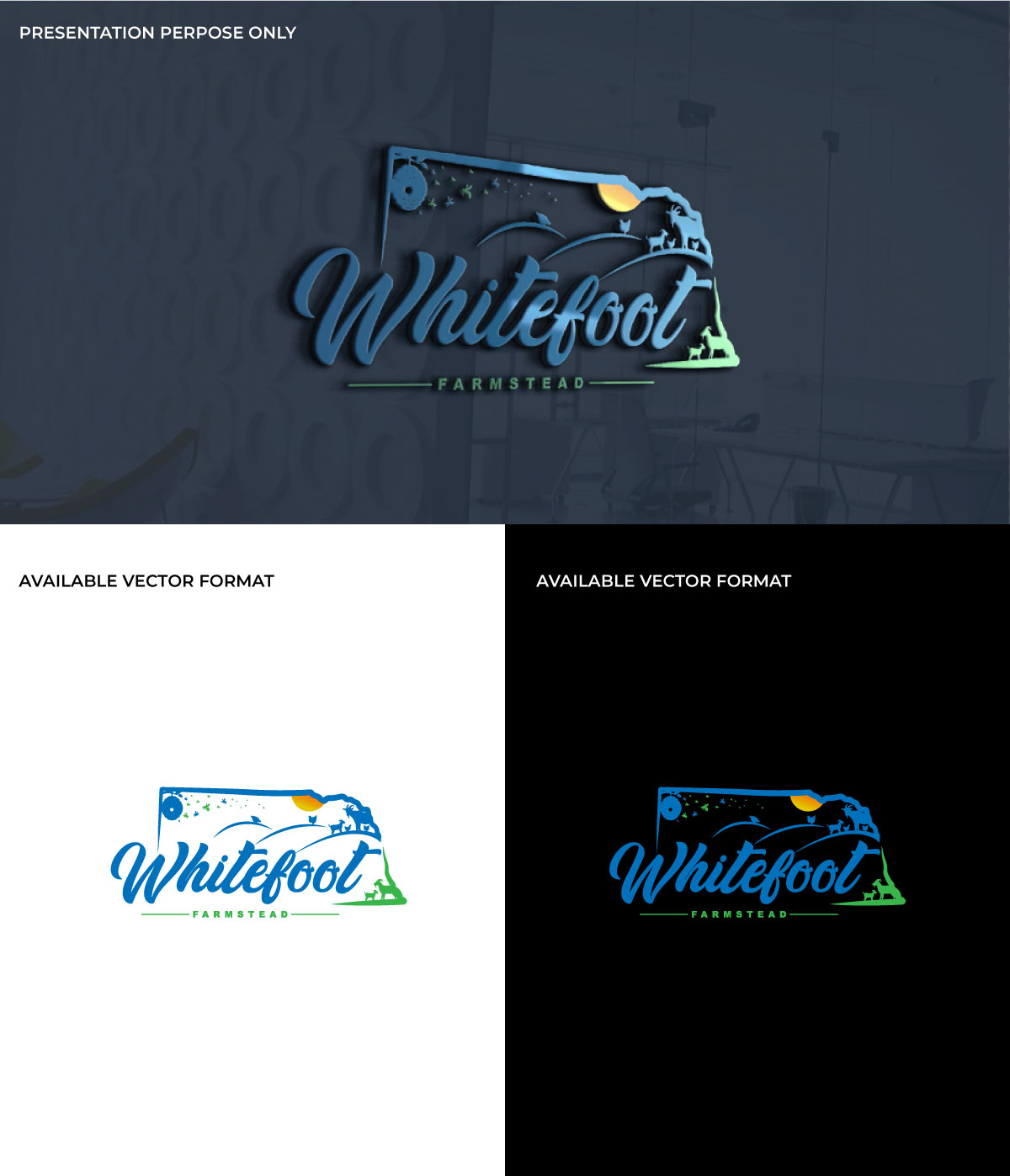 Logo Design by RS_Design for Whitefoot Farmstead, LLC | Design #28170171