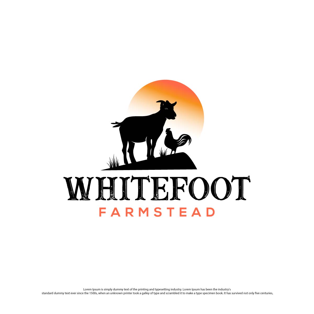 Design de Logo par creative.bugs pour Whitefoot Farmstead, LLC | Design #28168139