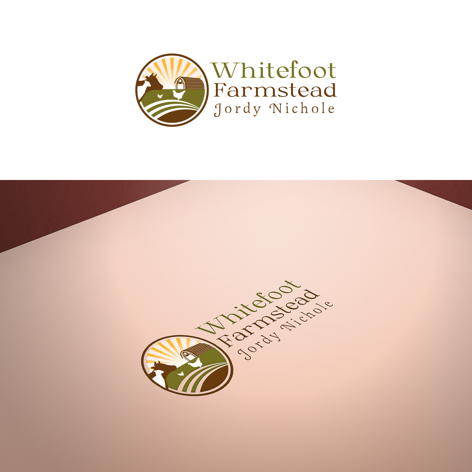 Logo Design by Maxo-Biz for Whitefoot Farmstead, LLC | Design #28168733