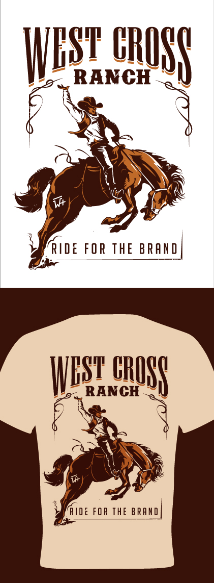 T-shirt Design by Suprakash 3 for West Cross Ranch | Design #28186508