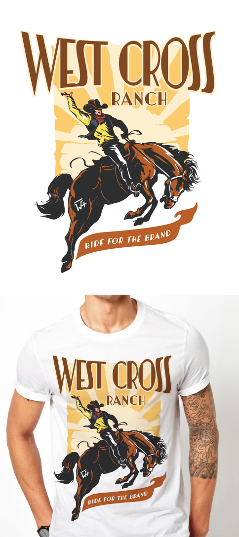 Diseño de Camiseta por Suprakash 3 para West Cross Ranch | Diseño #28230642