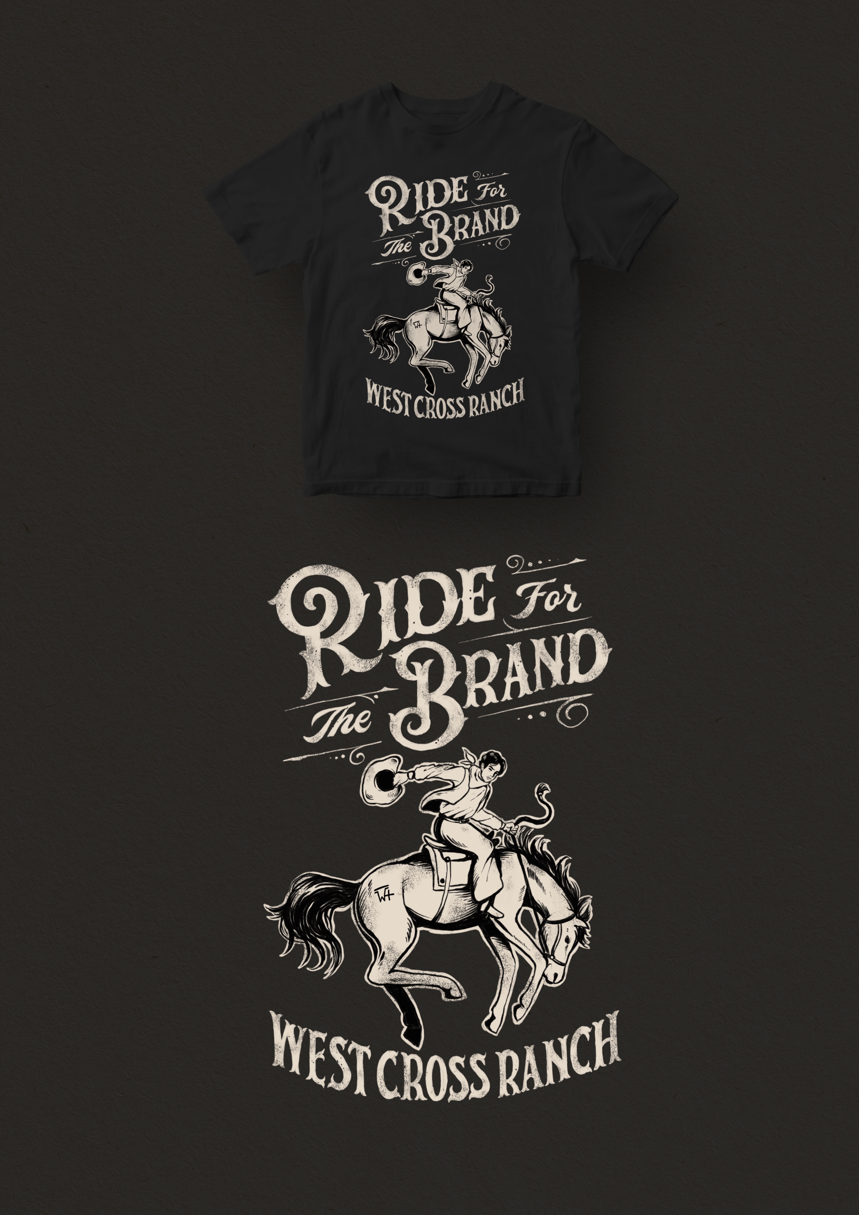 Design de T-shirt par Fazahmmi pour West Cross Ranch | Design #28227828