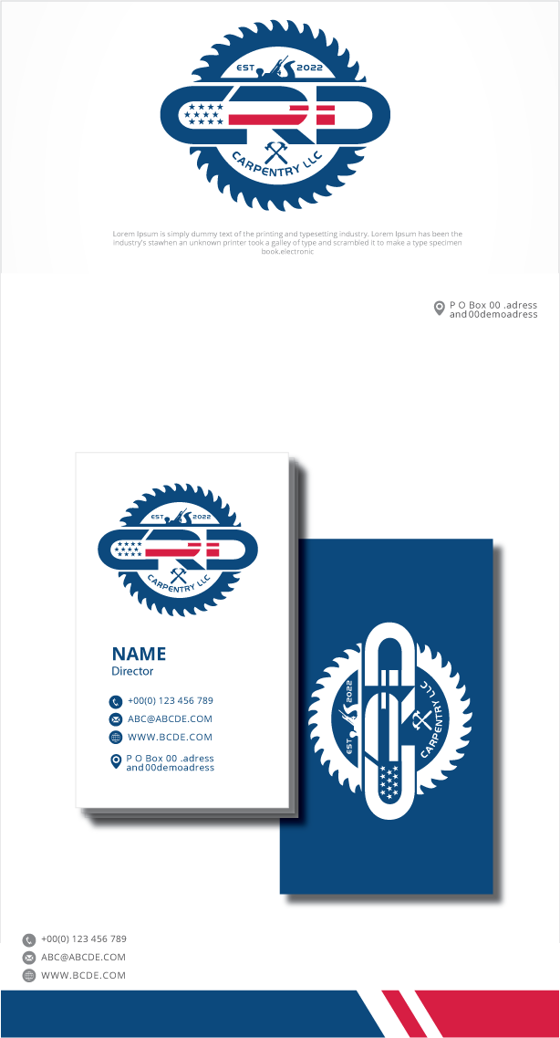 Logo Design by graphicevolution for CRD Carpentry LLC | Design #28179689
