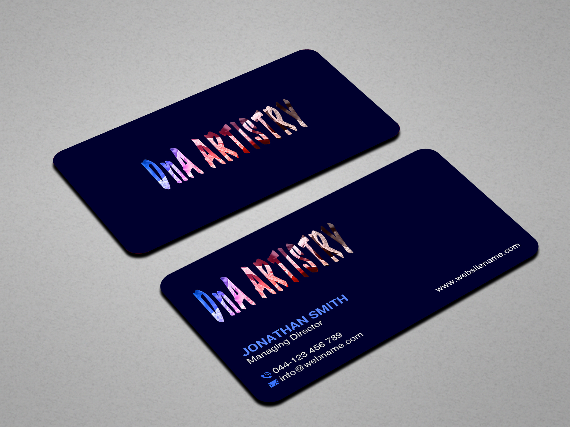 Business Card Design by Creations Box 2015 for DnA Artistry  | Design #28175741