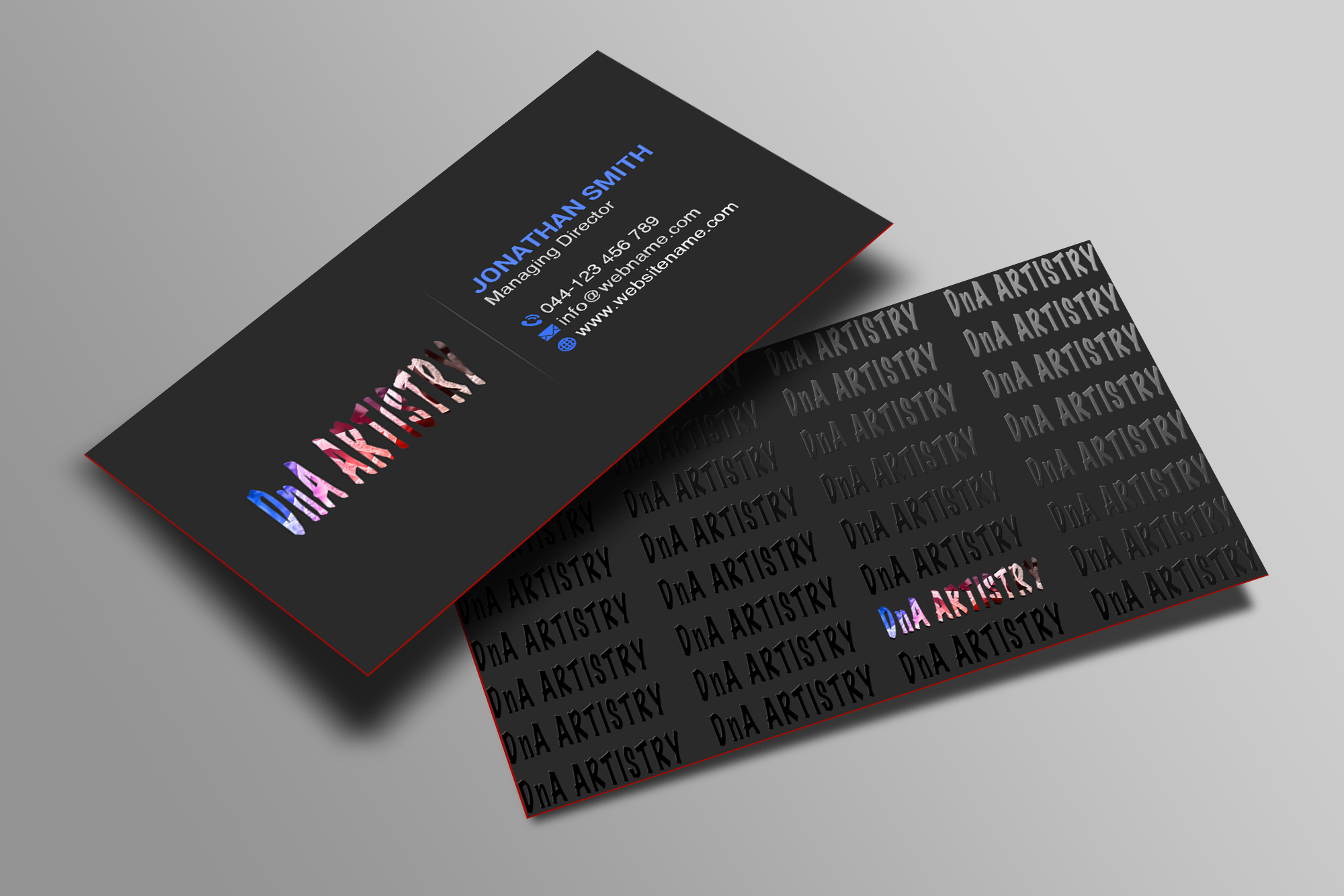 Business Card Design by Creations Box 2015 for DnA Artistry  | Design #28175748
