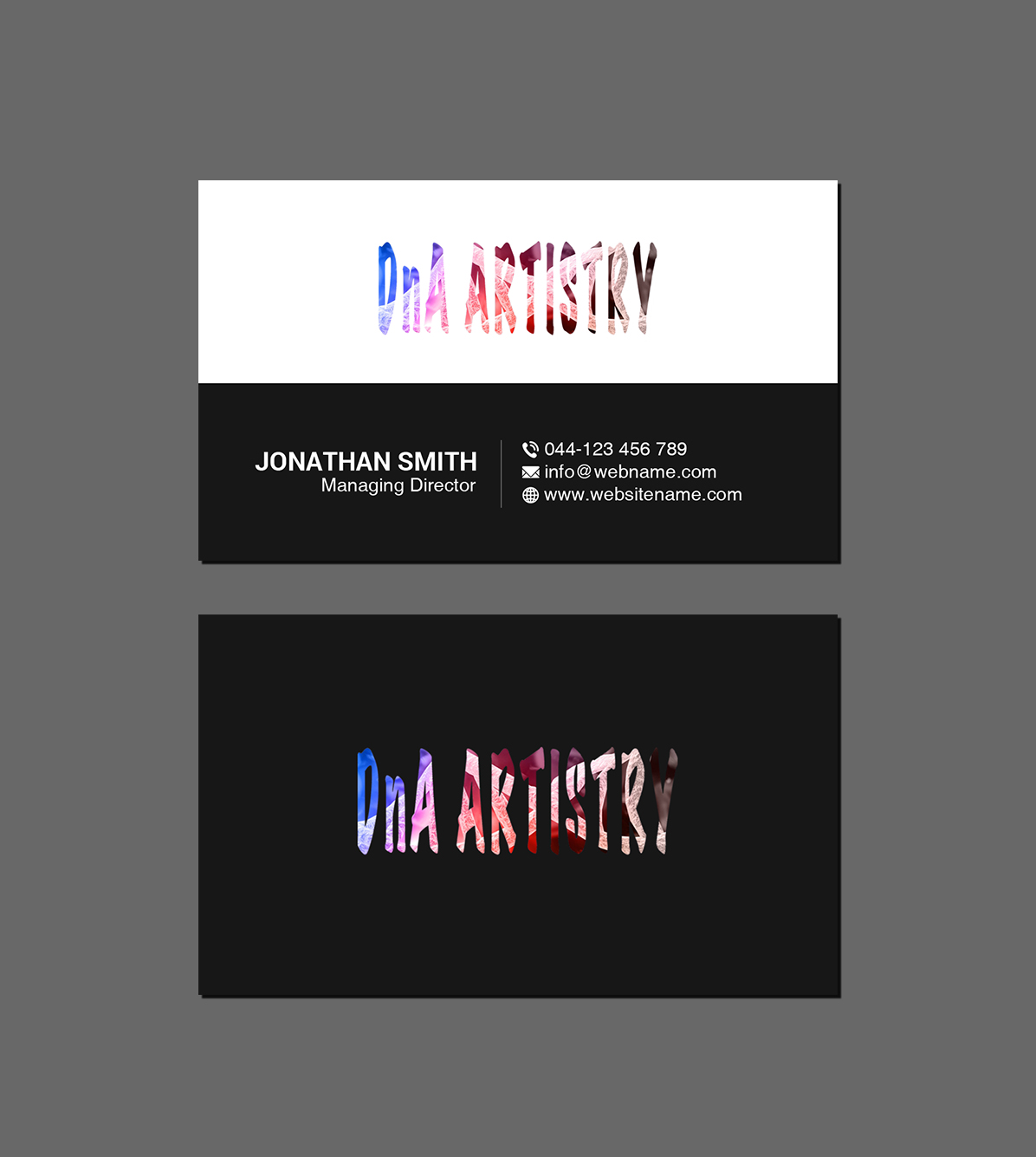 Diseño de Tarjeta de Presentación por Creations Box 2015 para DnA Artistry  | Diseño #28178199