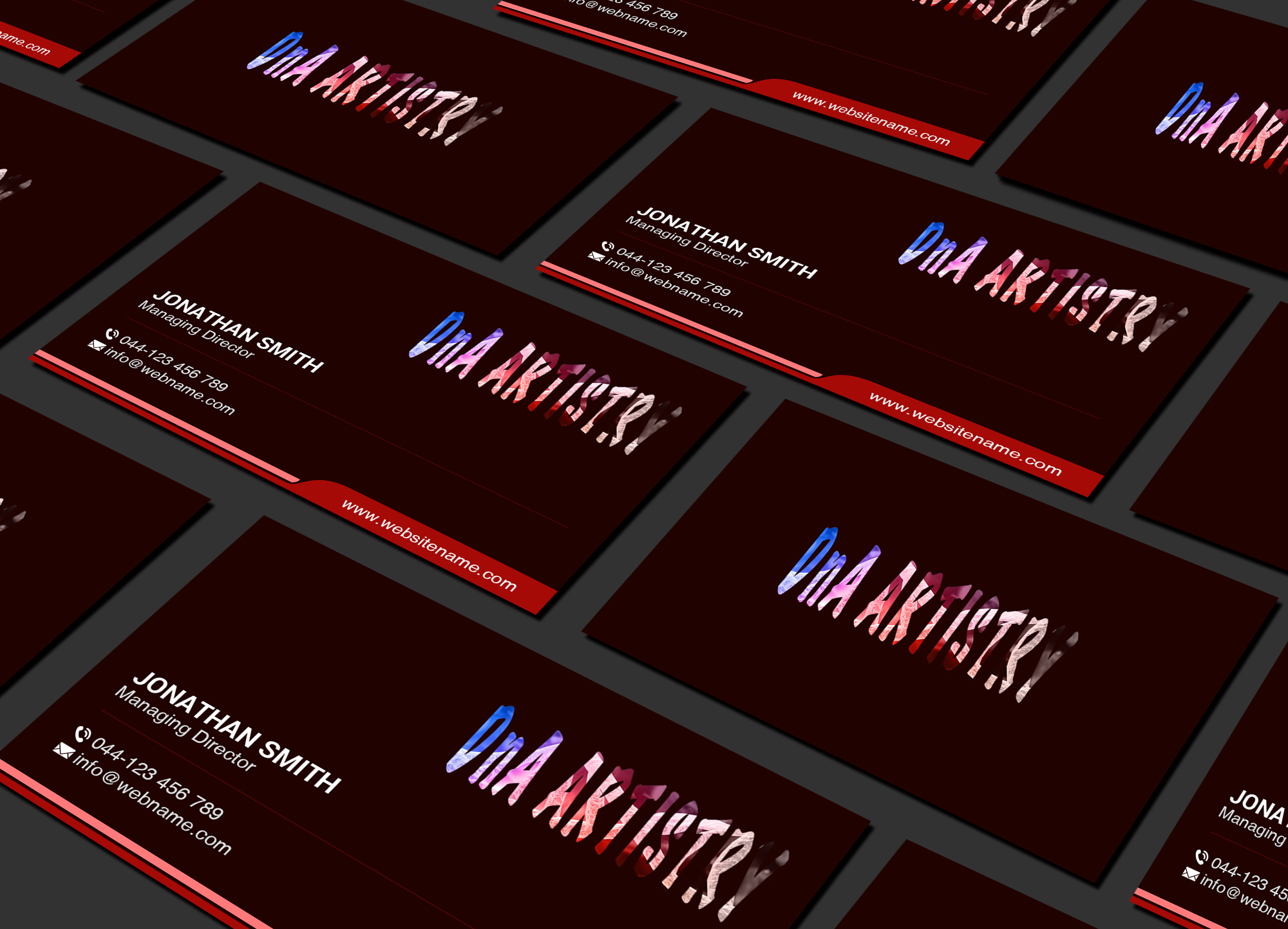 Design de Carte de Visite par Creations Box 2015 pour DnA Artistry  | Design #28178200