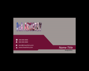Design de Carte de Visite par Isnah Logo pour DnA Artistry  | Design : #28174157