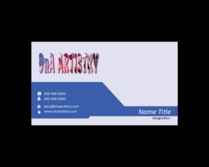 Design de Carte de Visite par Isnah Logo pour DnA Artistry  | Design : #28174701