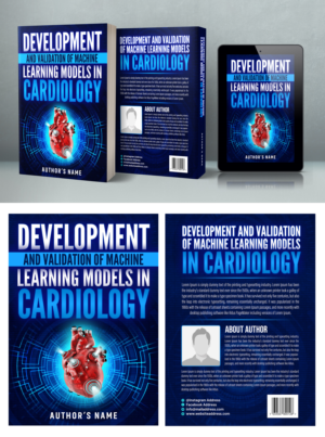 Book cover for PHD thesis (Artificial inteligence in Cardiology) | Design de Couverture de Livre par SAI DESIGNS