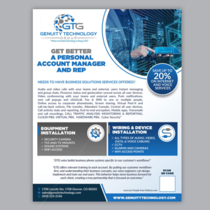 Genuity Technology Group Flyer for marketing and mailings | Design de Flyer par DA.