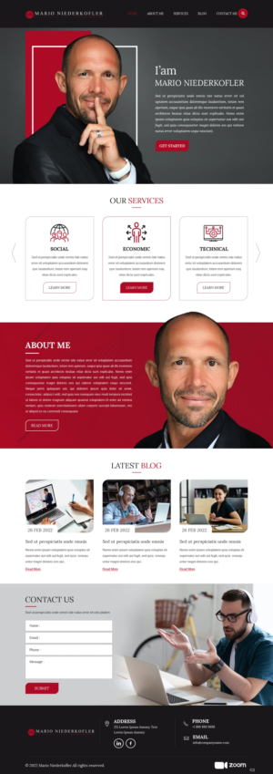 Wordpress Design by pb for Mario Bachlechner | Design: #28188255