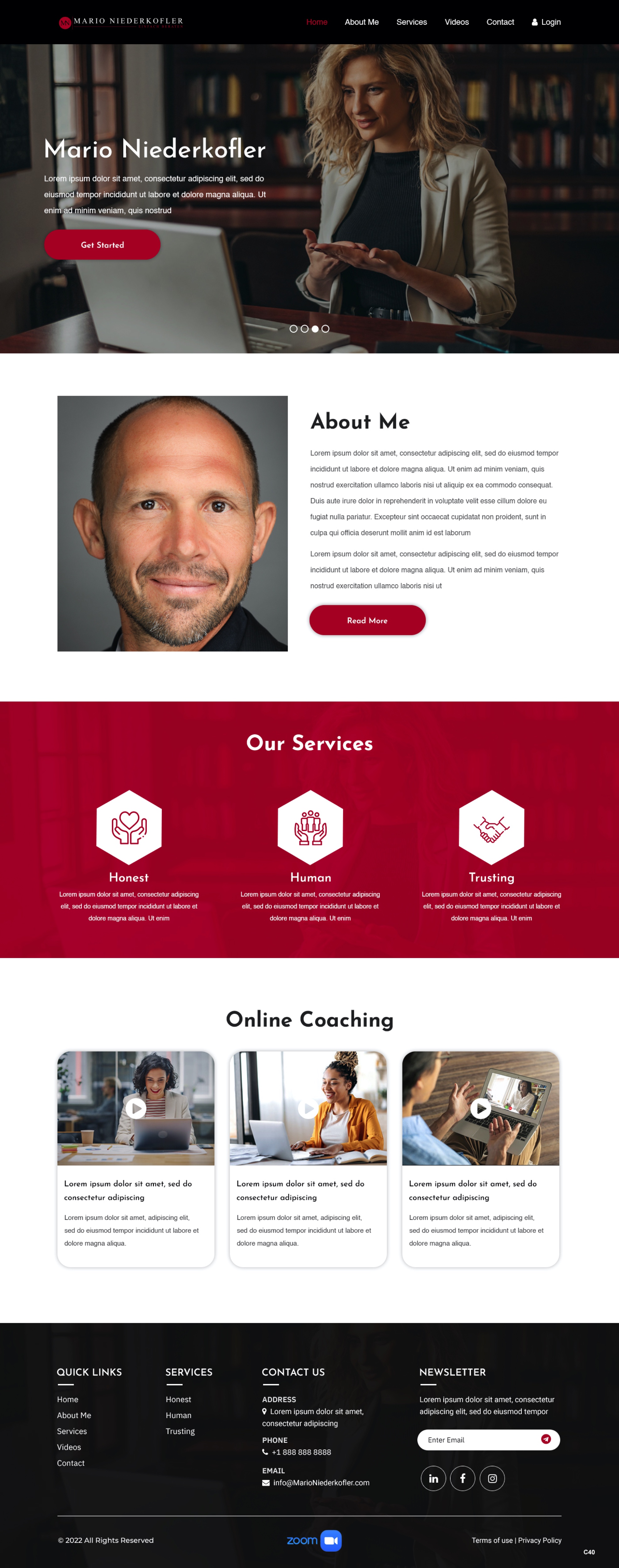 Wordpress Design by pb for Mario Bachlechner | Design #28188257