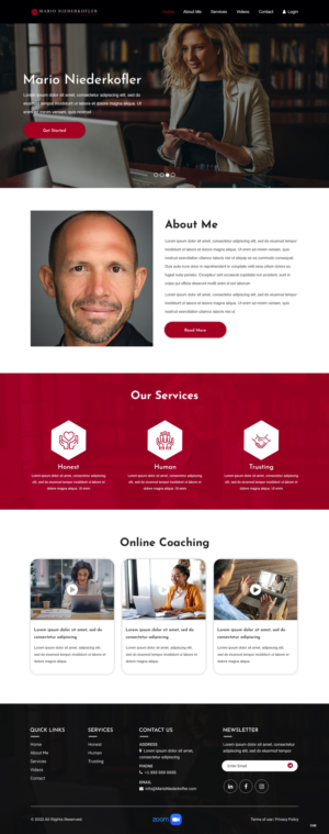 Wordpress Design by pb for Mario Bachlechner | Design: #28188257