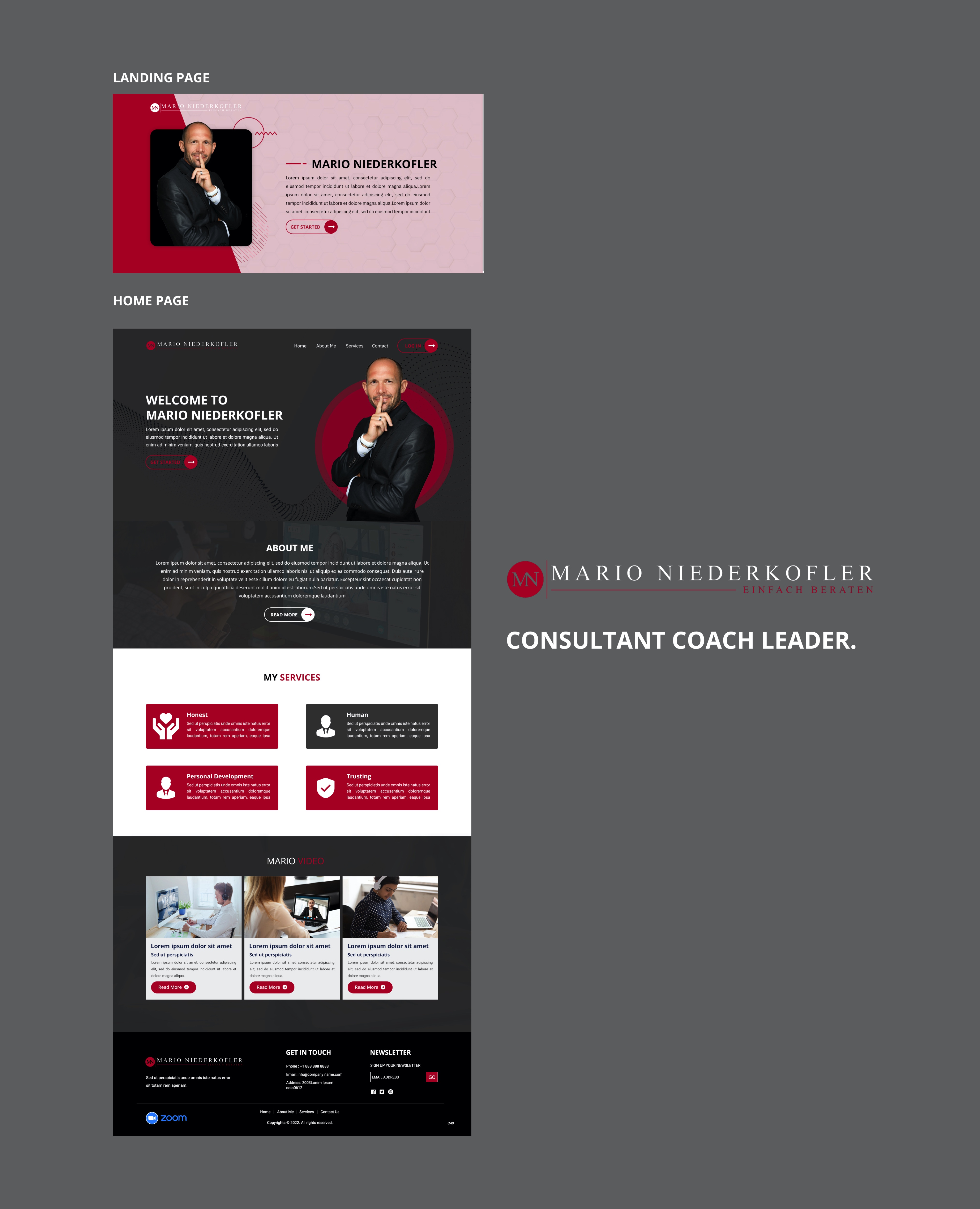 Wordpress Design by pb for Mario Bachlechner | Design #28188262
