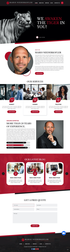 Wordpress Design by pb for Mario Bachlechner | Design: #28194300