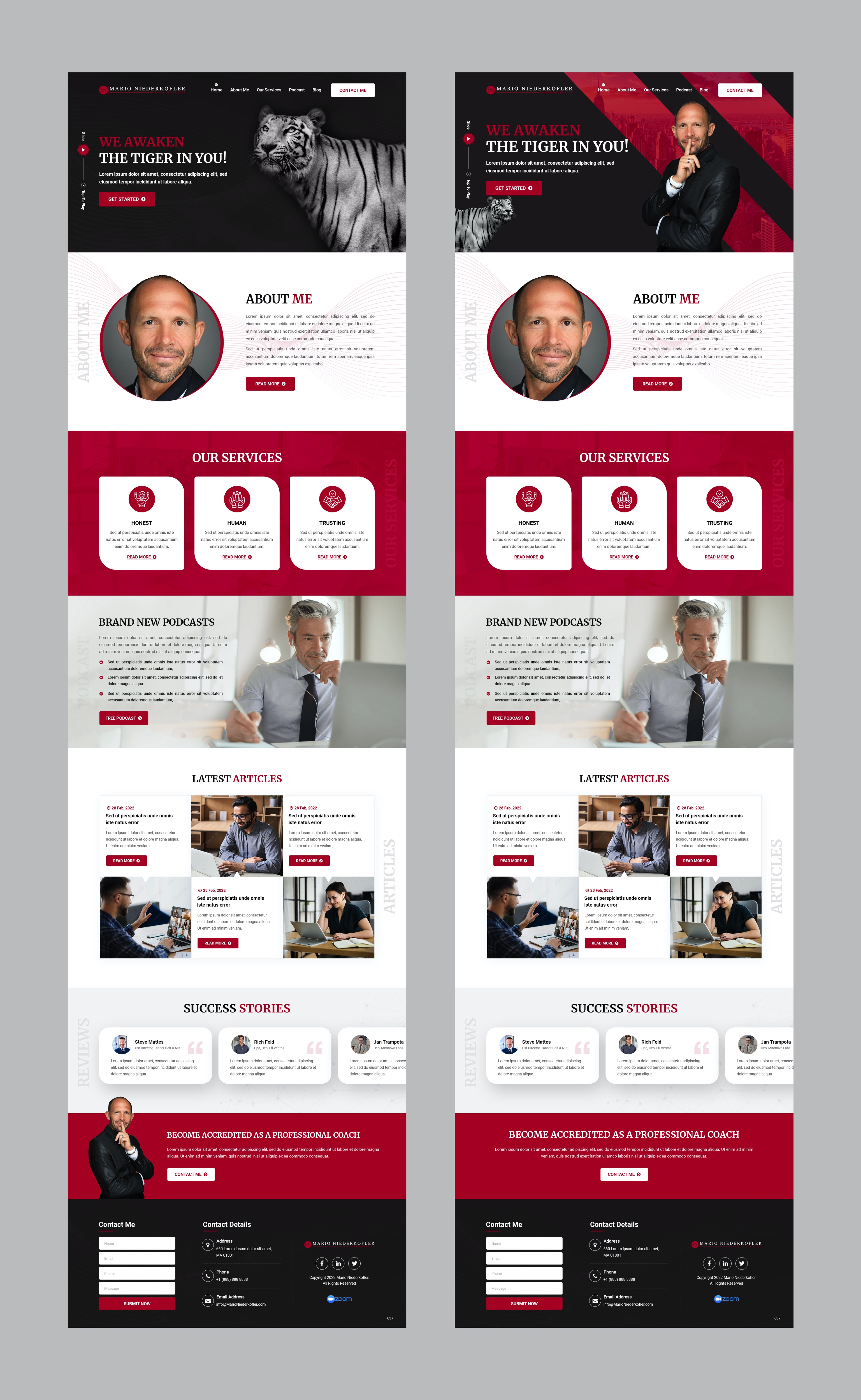 Wordpress Design by pb for Mario Bachlechner | Design #28194301