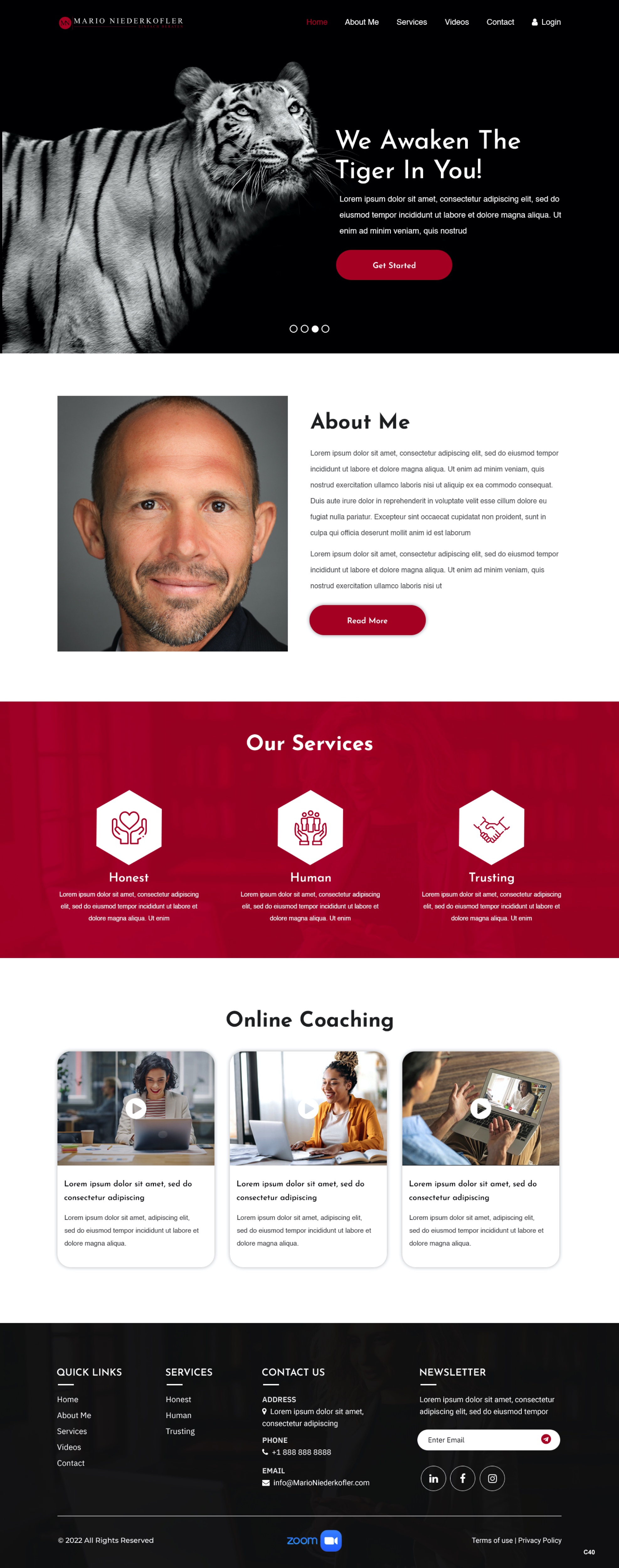 Wordpress Design by pb for Mario Bachlechner | Design #28194302