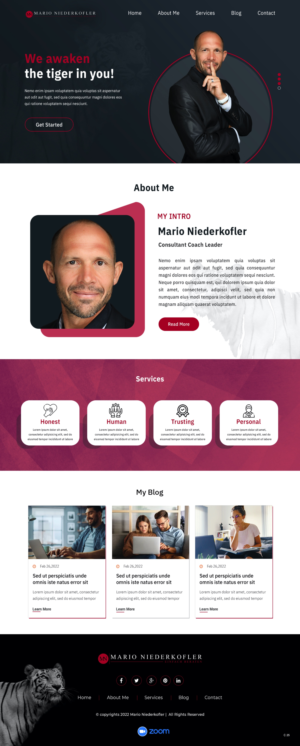 Wordpress Design by pb for Mario Bachlechner | Design: #28194303