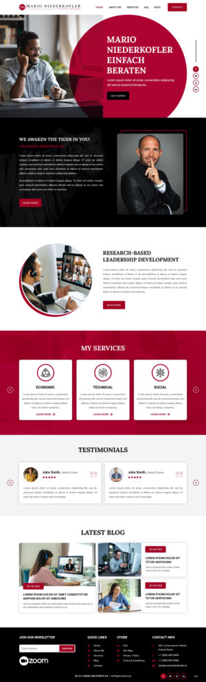 Wordpress Design by pb for Mario Bachlechner | Design: #28194309