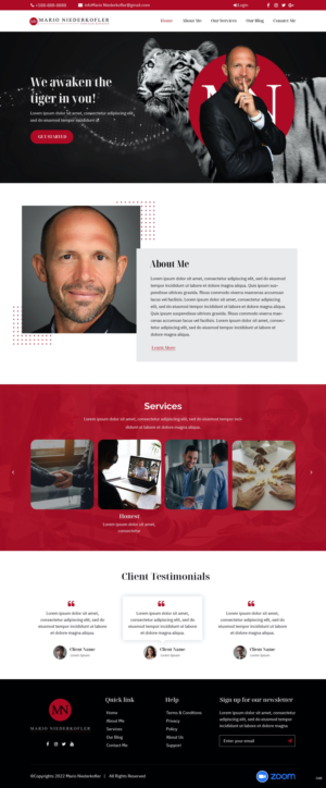 Wordpress Design by pb for Mario Bachlechner | Design: #28194311