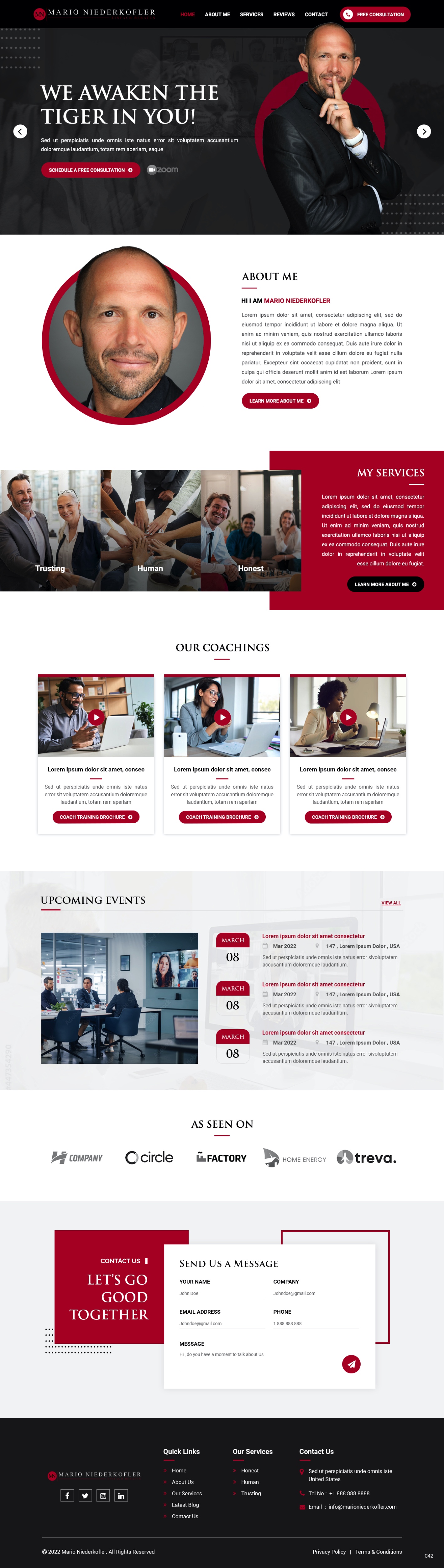 Wordpress Design by pb for Mario Bachlechner | Design #28194312