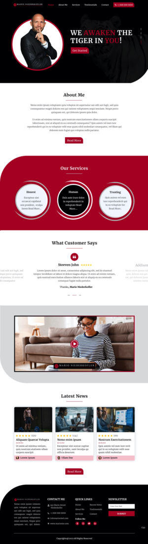 Wordpress Design by pb for Mario Bachlechner | Design: #28194323