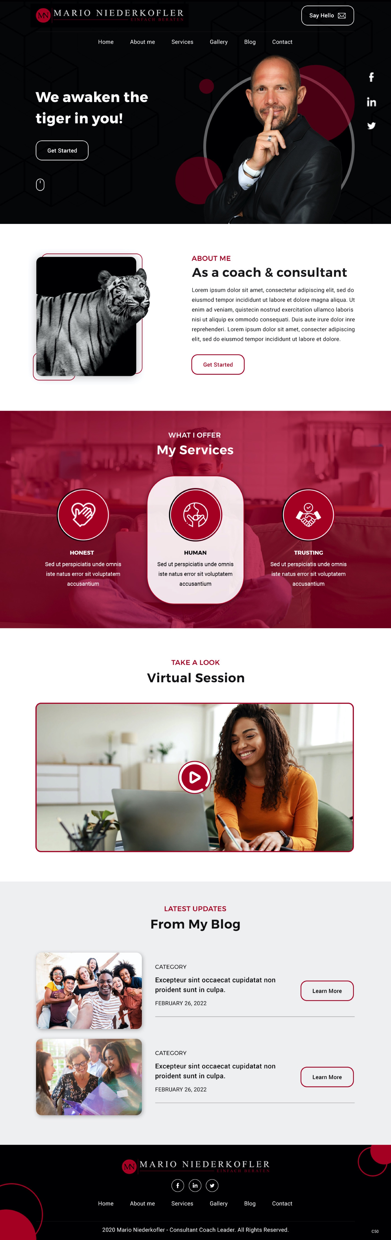 Wordpress Design by pb for Mario Bachlechner | Design #28194324