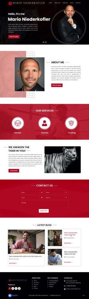 Wordpress Design by pb for Mario Bachlechner | Design: #28194325