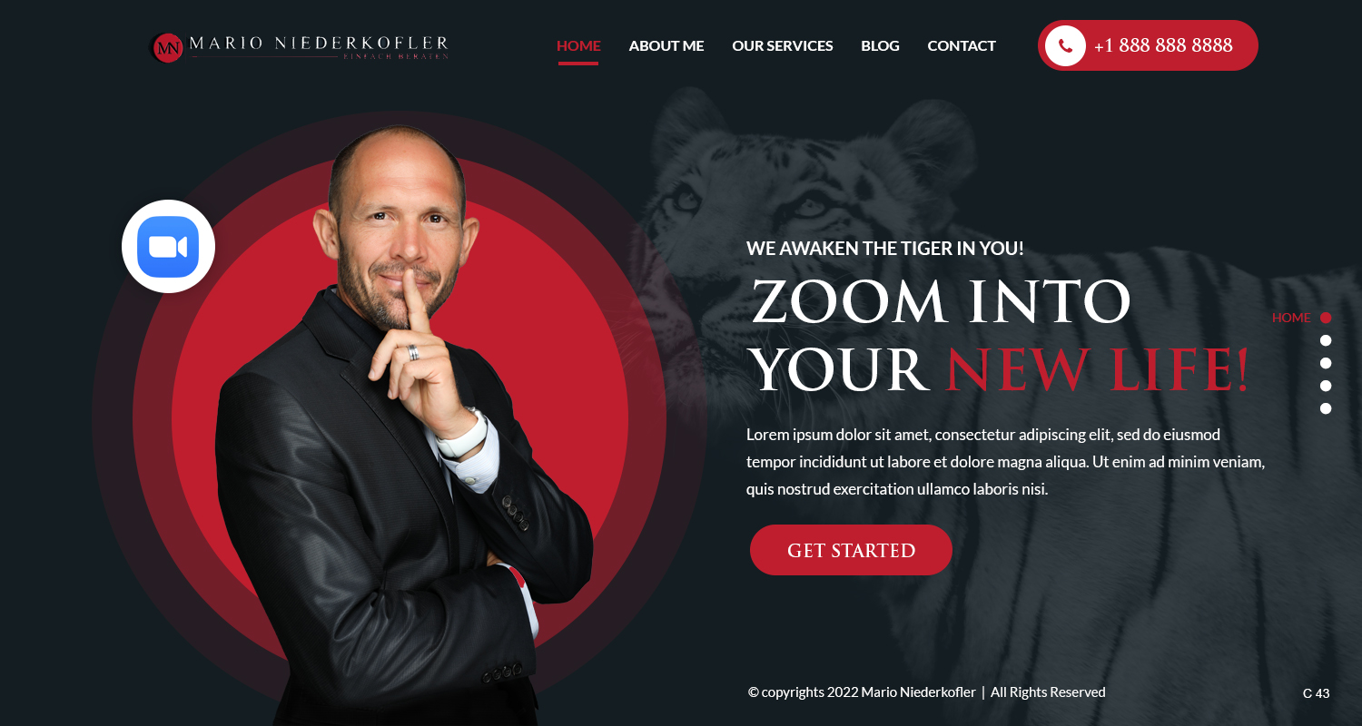 Wordpress Design by pb for Mario Bachlechner | Design #28200131