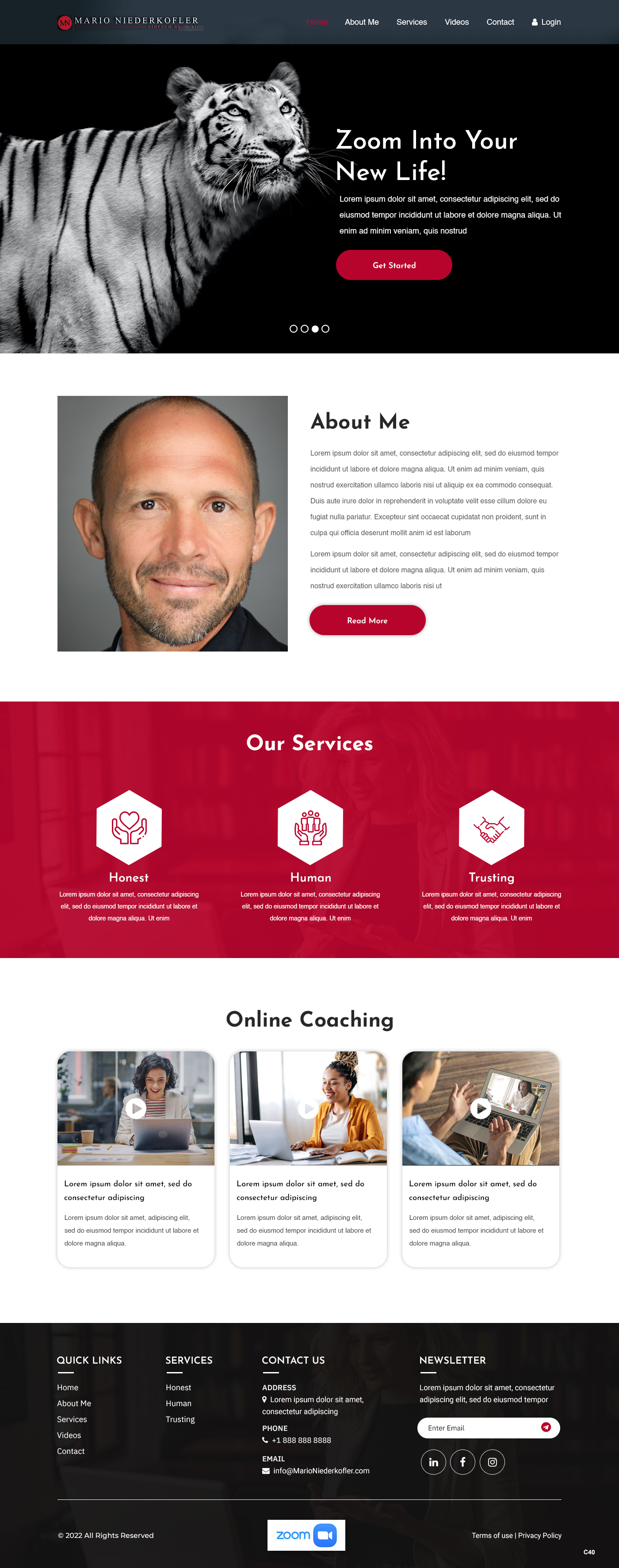 Wordpress Design by pb for Mario Bachlechner | Design #28200132