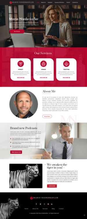 Wordpress Design by pb for Mario Bachlechner | Design: #28280928