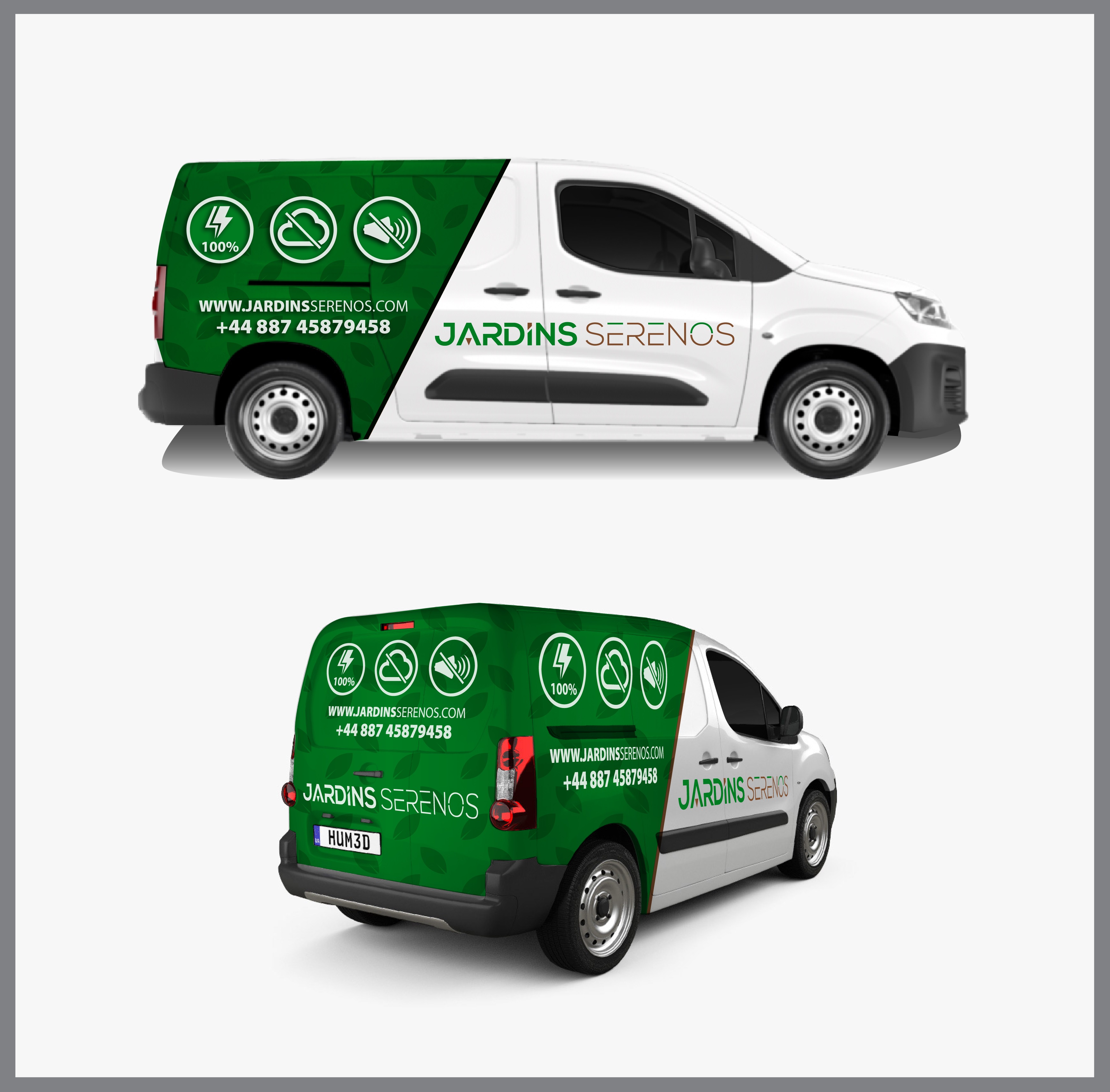 Diseño de Rotulación de Vehículo por Kira Graphics para Silencio Jardins | Diseño #28191733
