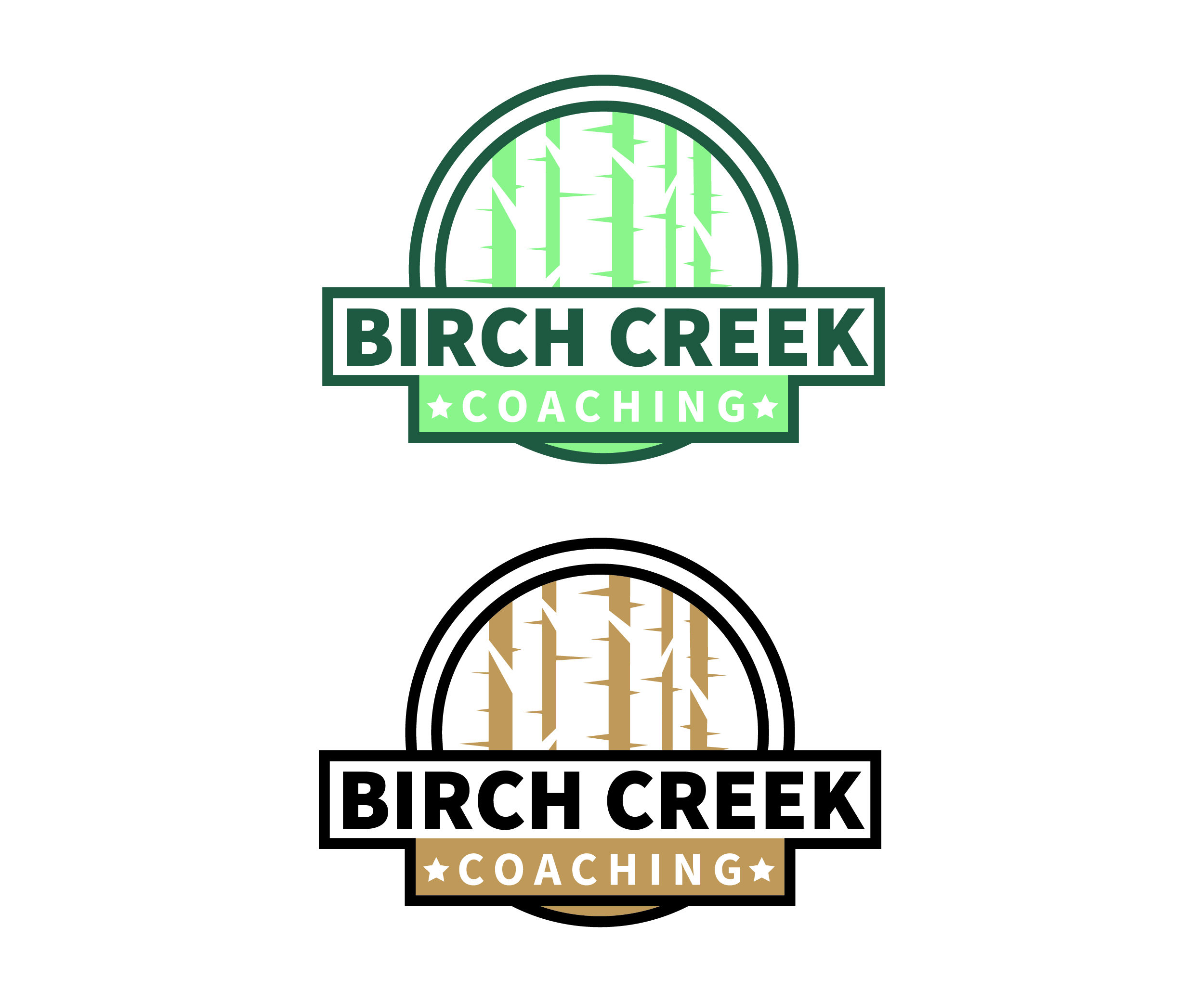 Logo Design by Mohamedkamboua for Birch Creek Coaching LLC | Design #28184710