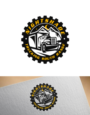 Nightshade Trucking South Range, WI  DOT# 3379074 | Diseño de Logo por PsyPen