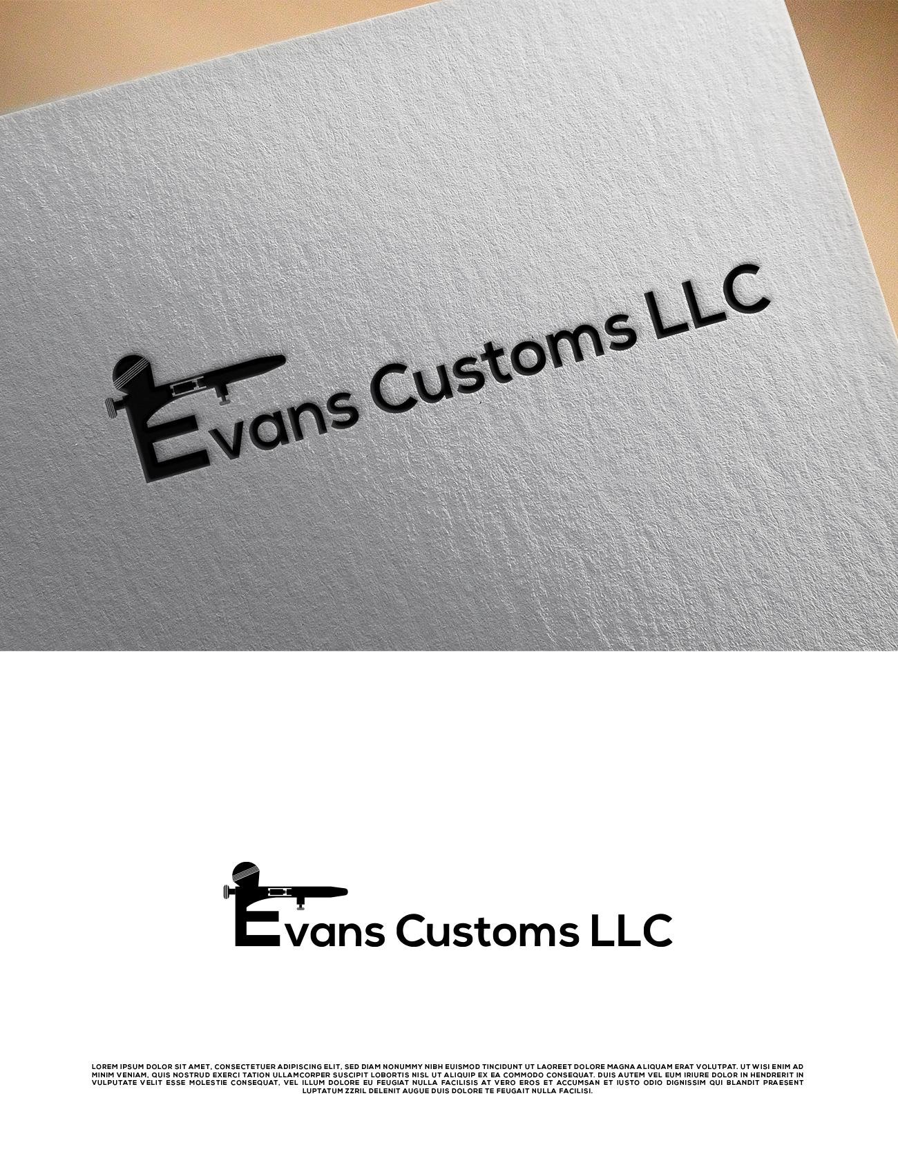 Diseño de Logo por Amelia 25 para Evans Customs LLC | Diseño #28199134