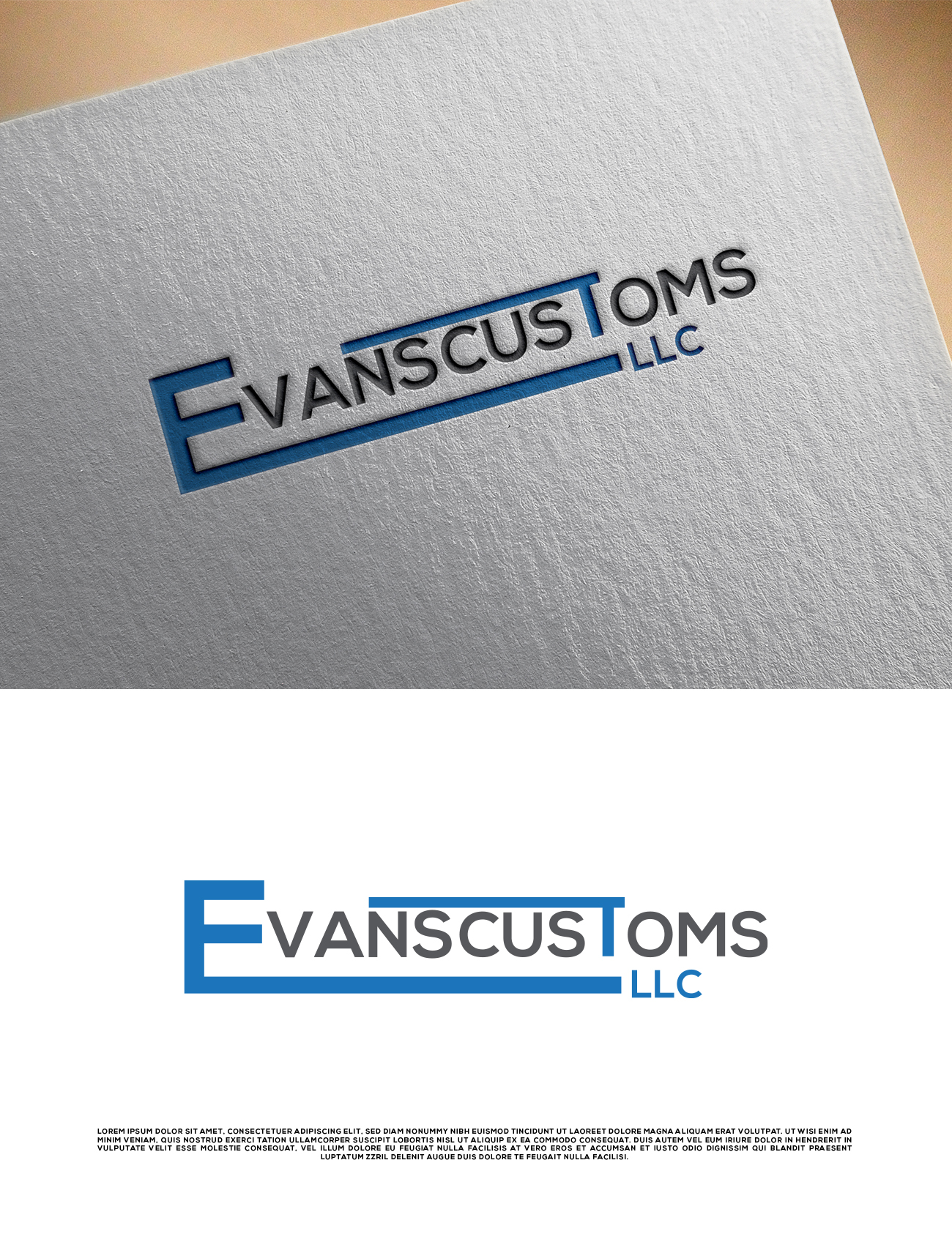 Logo Design by Amelia 25 for Evans Customs LLC | Design #28199188
